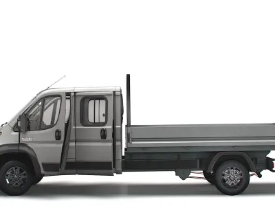 RAM Promaster Crew Cab Truck HQInterior 2023 3D model