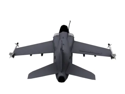 Lowpoly AMX International AMX Aircraft Model Low-poly 3D model