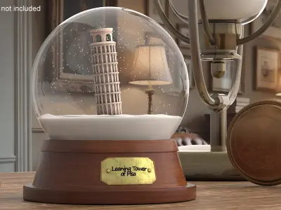  Snow Globes with Landmarks Collection 3 