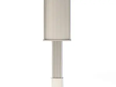 Advertising Pillar Low-poly 3D model