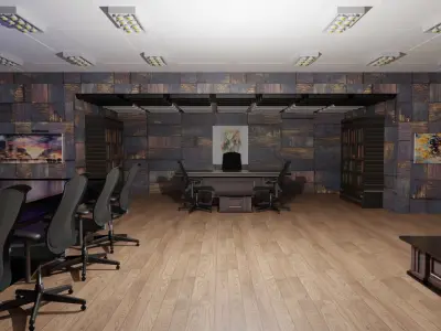 Boss Office Low-poly 3D model purchase