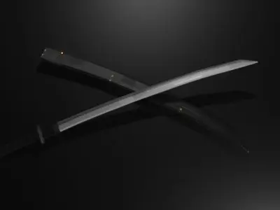 Katana samurai sword Free 3D model