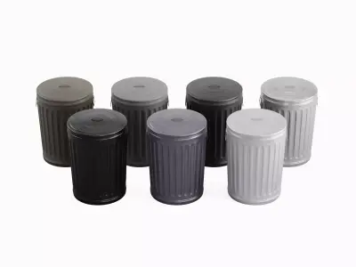 Steel Trash Can Pack