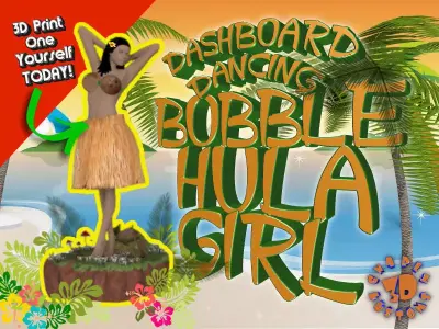Dashboard Dancing Bobble Hula Girl 3D print model purchase
