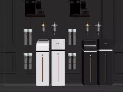 Water purifier filter purification 3D model 3D model