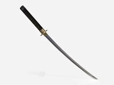 katana sword 3D model 4