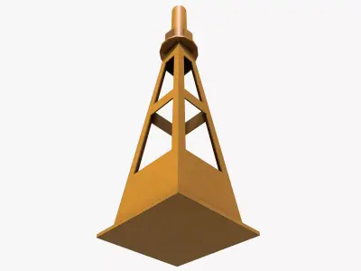 Industrial Jack Low-poly 3D model