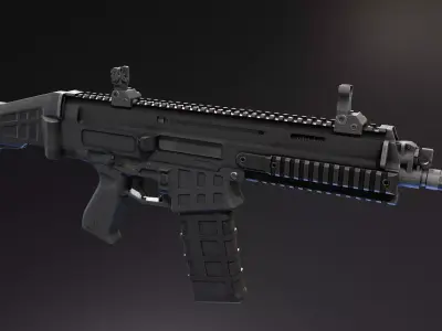 CZ Bren 2 NATO Low-poly 3D model