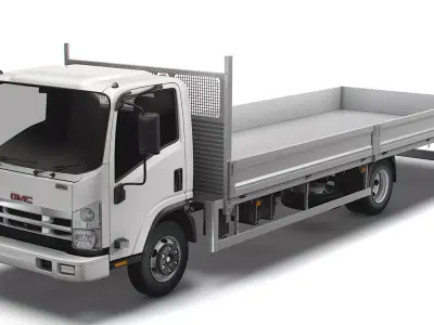 GMC W3500 Rigid body truck 2021 3D model