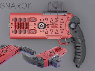 Ragnarok gun 3D model