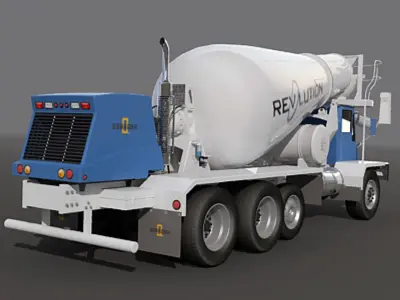 FRONT DISCHARGE MIXER 3D model