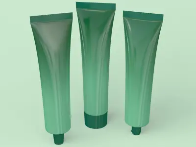 Tube Paste Set 3D model