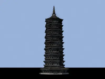 Chinese Ancient Pagoda pagoda 3D model