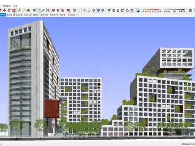 Sketchup Commercial Office Complex 213 3D model