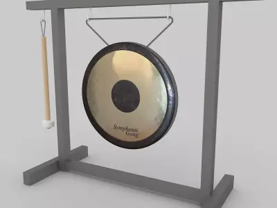 3d gong stand 3D model