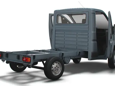 Peugeot Boxer Chassis HQInterior SCab 3000WB 2023 3D model