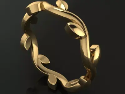 Leaf Infinity Band Mix Size 3D print model