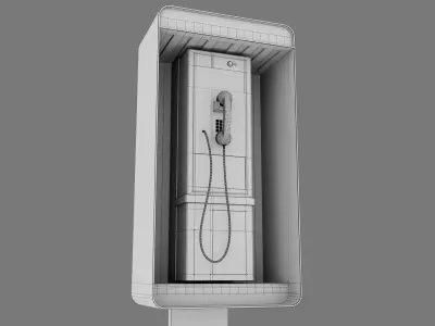 Phone Booth 3D print model