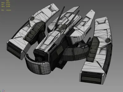 Drone spaceship 3D model purchase