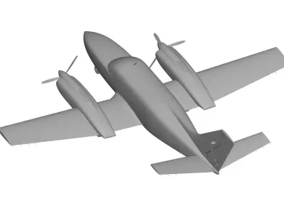 Cessna 404 Titan 3D model