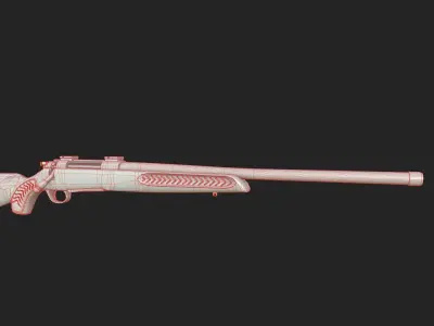 ThompsonCenter Compass Centerfire Bolt Action Rifle 3D model