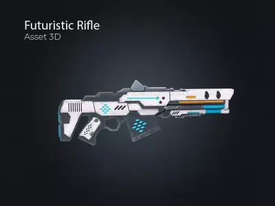Futuristic Rifle V1 Low-poly 3D model