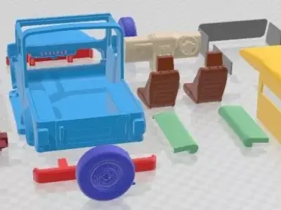 Mahindra Thar 2010 Printable Car 3D print model