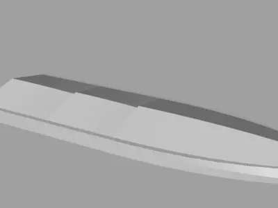 Rc boat with step hull 3D model