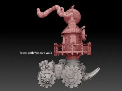 Panzer Buggy Mobile Tower 3D print model