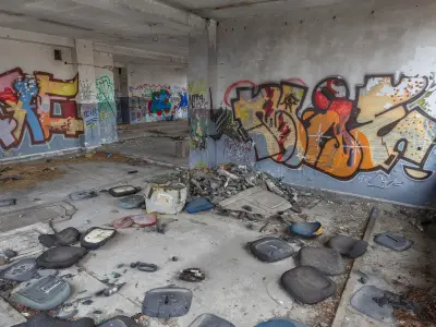 Abandoned factory VR 3D model