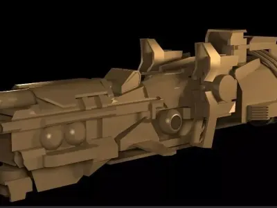 space-fighter gun 3D model