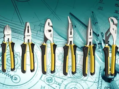 Pliers Set - 6 Pieces 3D model