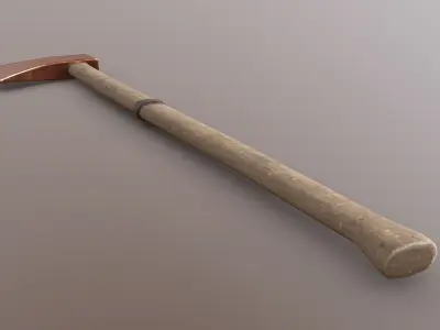Axe - Copper Low-poly 3D model