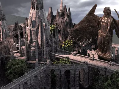 Narnia extended Fortress snow  3D model