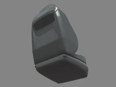 Car Seat 015 Low-poly 3D model