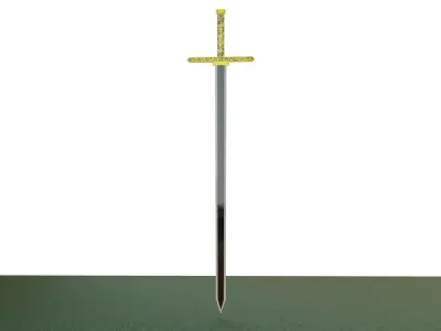 Long sword 3D model Free 3D model