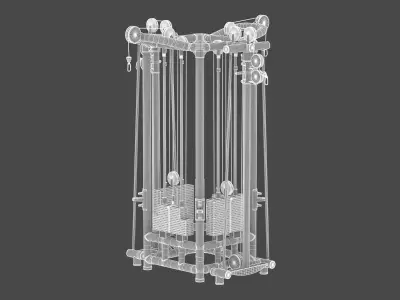 Technogym Cable Tower 3D model