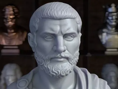 Themistocles Bust Sculpture 3D Printable STL File 3D print model
