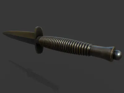 Gaming Knife Low-poly 3D model
