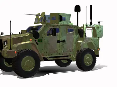 oshkosh LATV 4X4 BR Low-poly 3D model