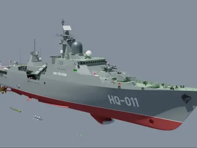 Frigate Project 1166-1 Export Gepard Batch I-III 3D model