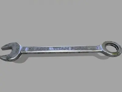 wrench Low-poly 3D model 14