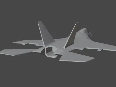 Incomplete Fighter Plane Free 3D model