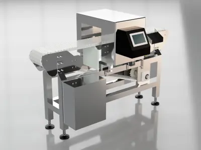 Conveyor Belt Model- Metal Detector 3D model
