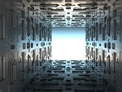 sci-fi panel 3D model