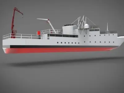 research ship type Y 3D model