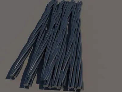 Twisted iron Free 3D model