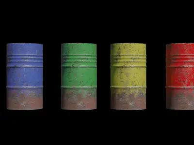 Barrel Free low-poly 3D model purchase