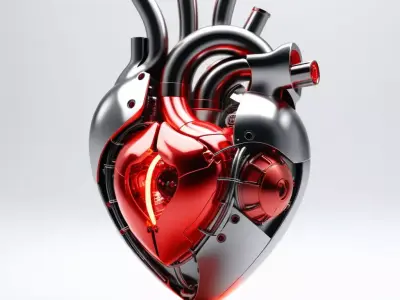 Futuristic Cybernetic Heart 3D Model 3D model