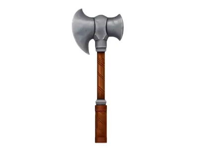Stylized Medieval Axe 01 Low-poly 3D model